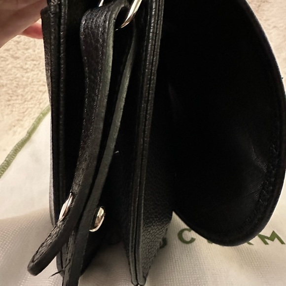 Authentic Longchamp small black leather body bag leather. - Picture 4 of 15